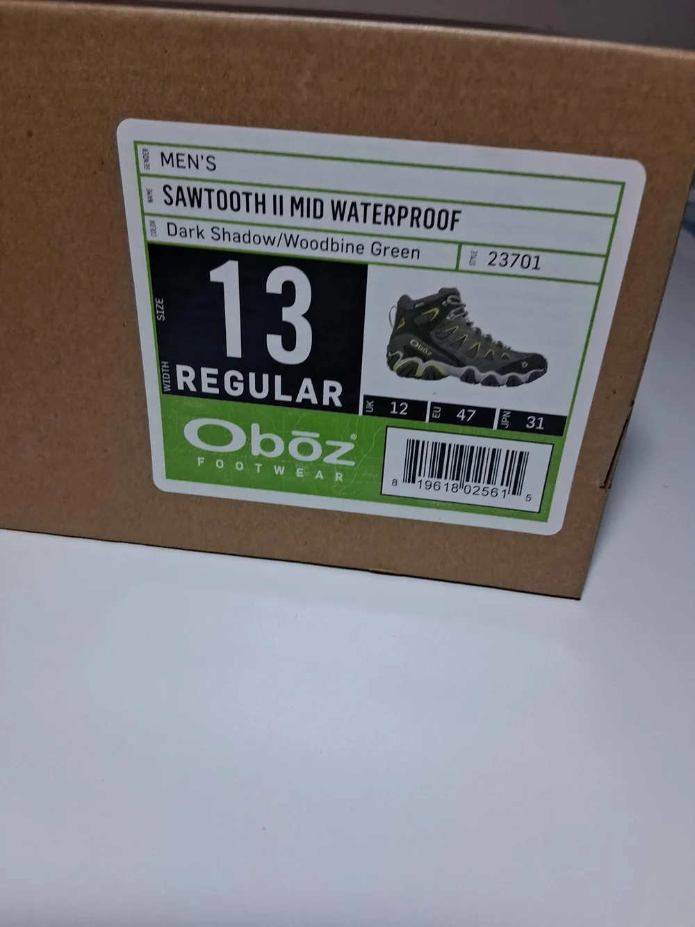 Oboz Men's Sawtooth 2 Mid Hiking Boots